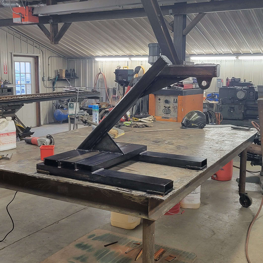 Custom steel fabrication on the shop floor